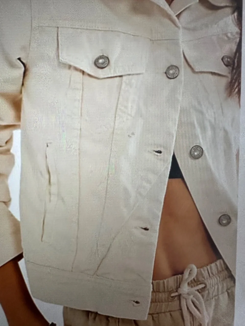 FREE PEOPLE RUMORS DENIM JACKET - Picture 3 of 6